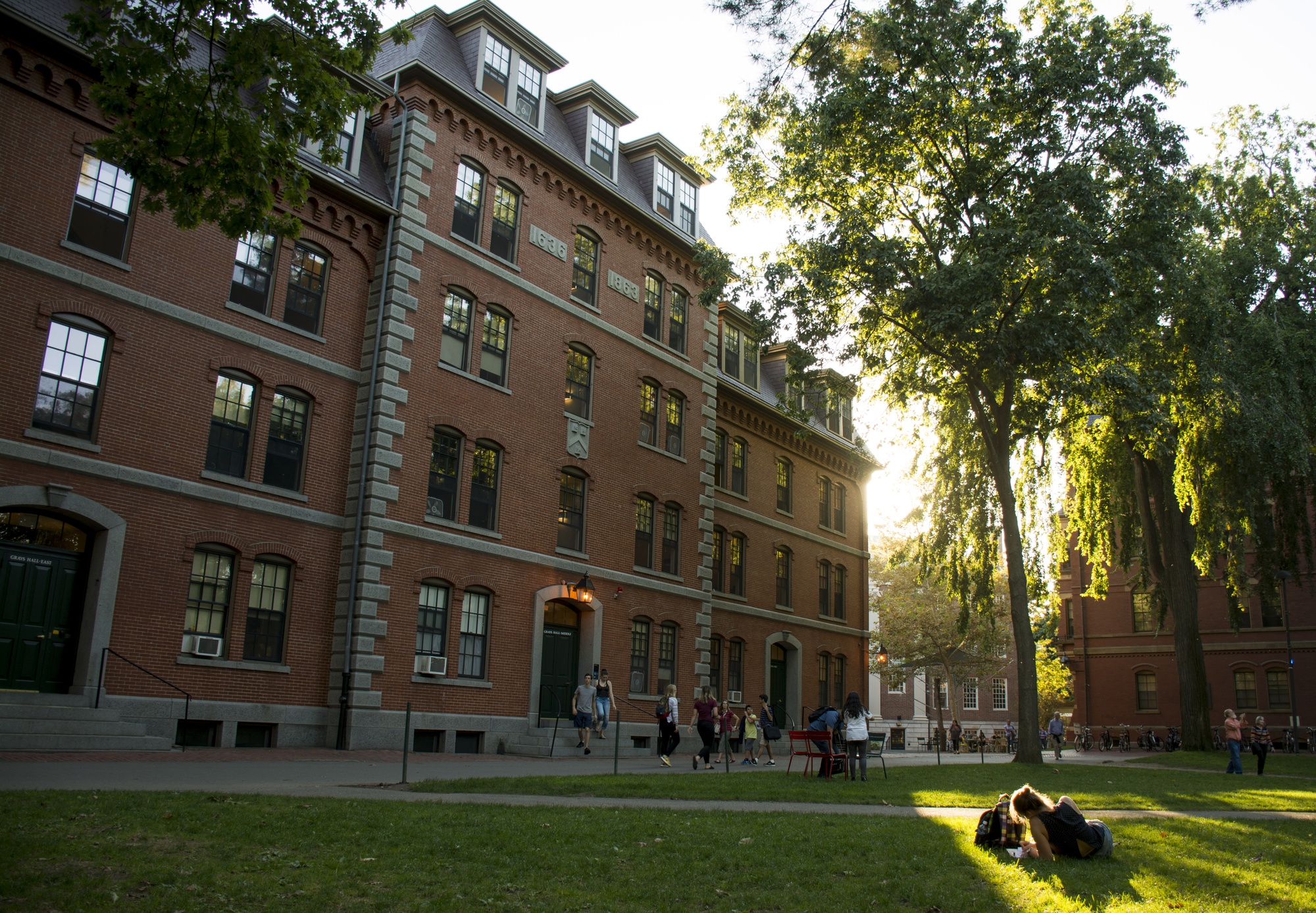 The Harvard Foundation for Intercultural and Race Relations is housed in the lower level of Grays Hall, a freshman dorm in Harvard Yard.