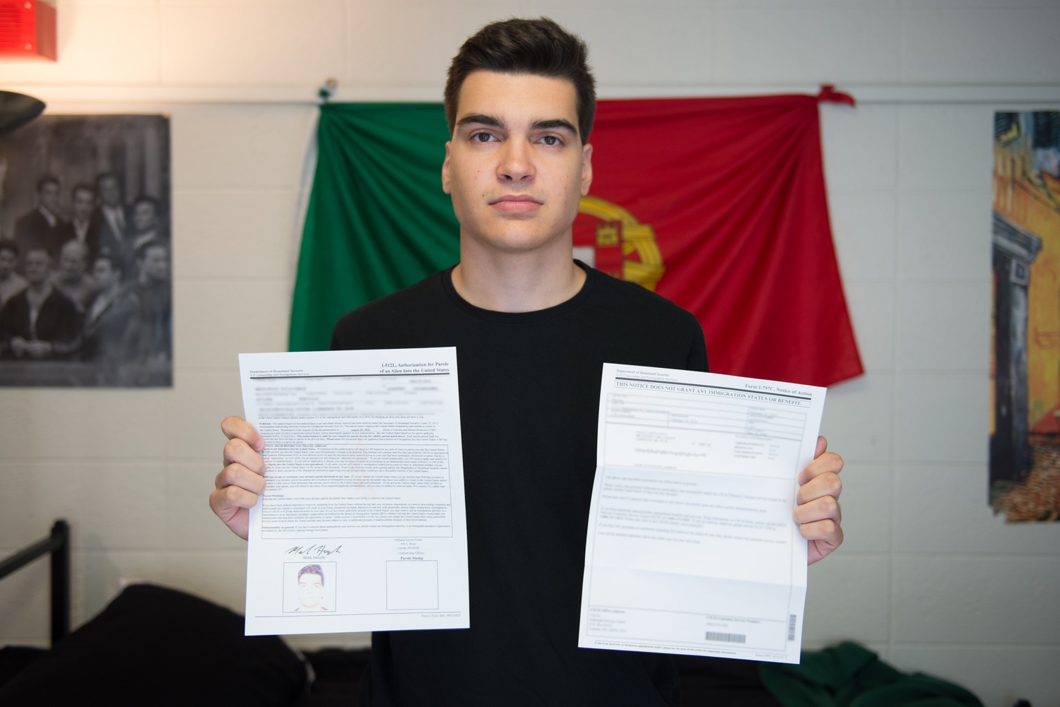 Paulo J. Pinto '18 came to the United States from Portugal at age 5.

