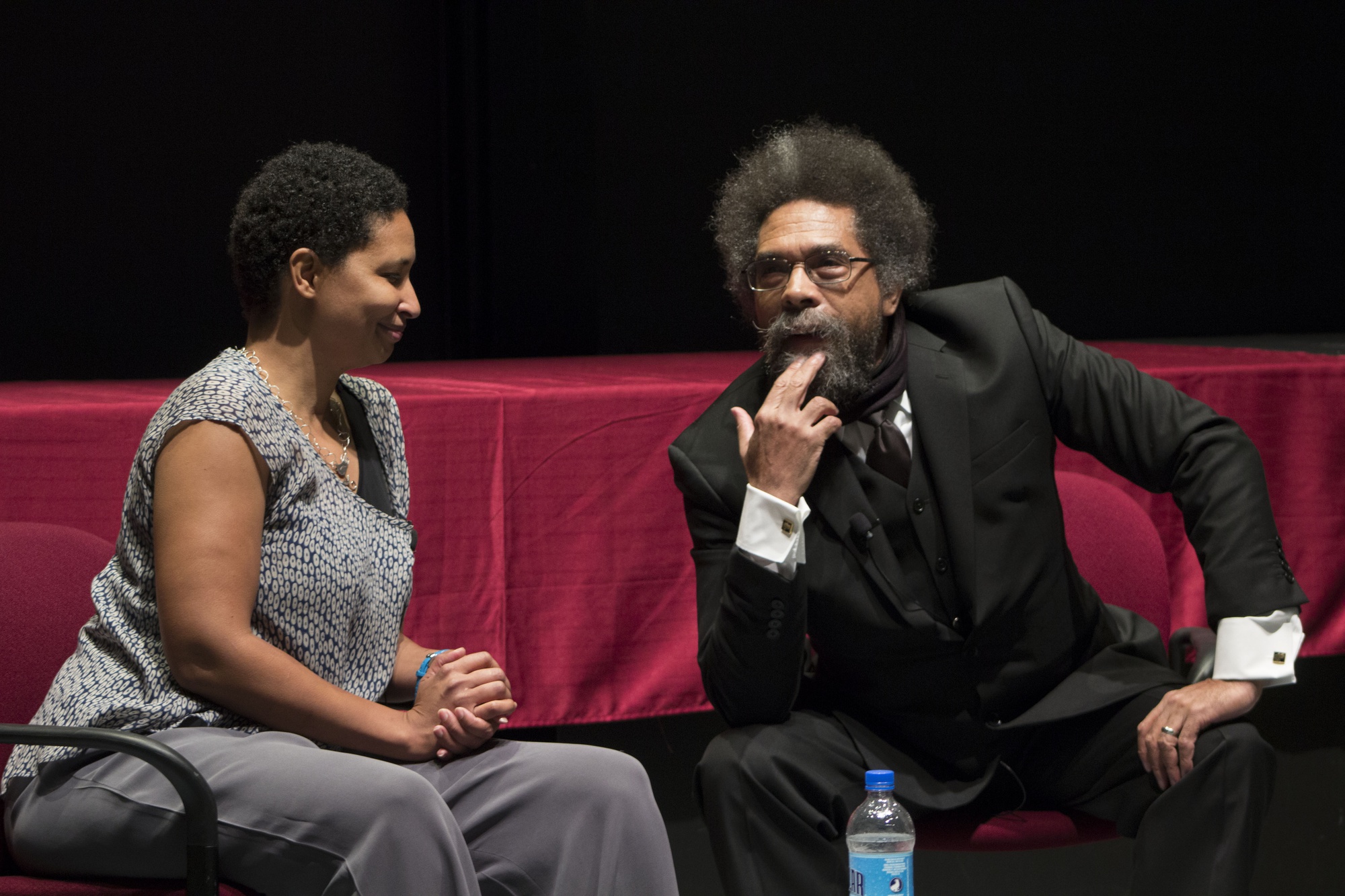 Cornel R. West ‘74 spoke with Danielle S. Allen, Director of the Edmond J. Safra Center for Ethics, as a part of the center’s Diversity, Justice, and Democracy lecture series on Wednesday. 