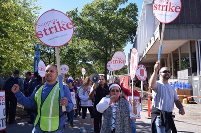 Cover image for Second Day of Strike Draws Supporters from Boston