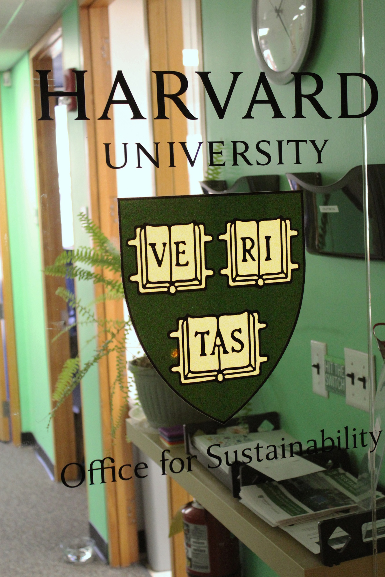 The Harvard Office of Sustainability is located at 14 Story St.