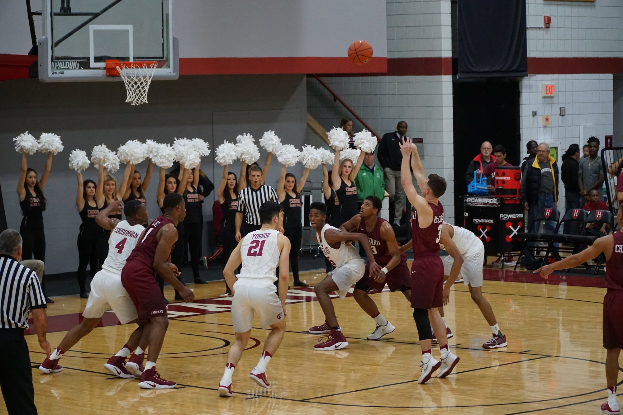 Sophomore point guard Tommy McCarthy, here shown shooting a free throw, might see his playing time go down due to an increased depth at the point.