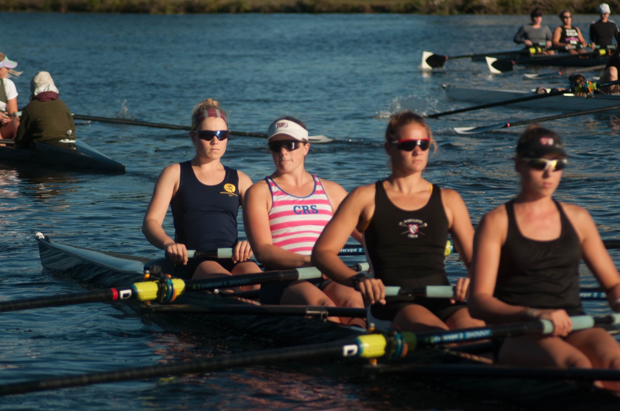 Co-captain Abigail Parker is the daughter of long-time Harvard coach Harry Parker, often referred to as "God".