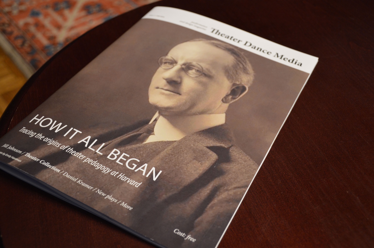 The first edition of Theater Dance Media, a new student-run magazine.