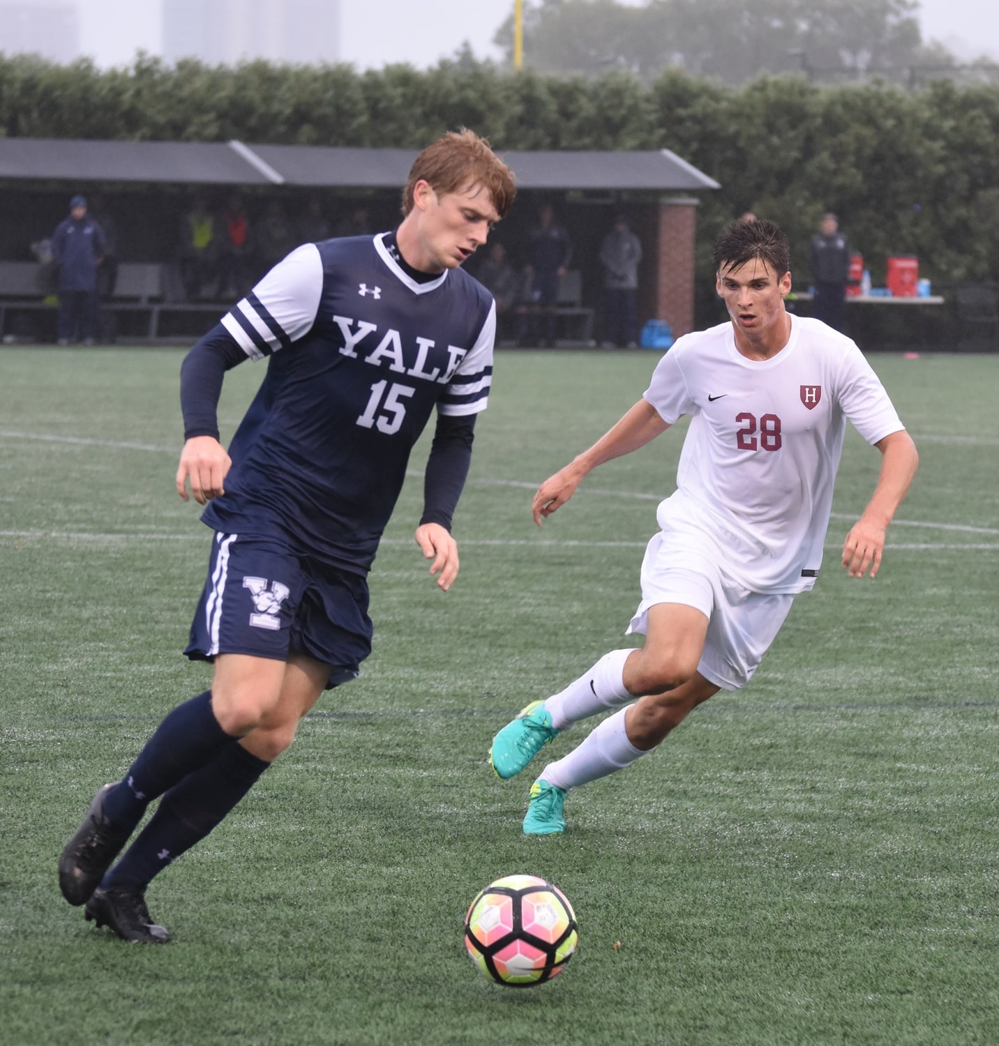 Junior defenseman Eric Gylling’s double-overtime winner lifted the Crimson to its ninth win of the season on Tuesday. Gylling, shown in previous action, now has three goals on the year, all game-winners.