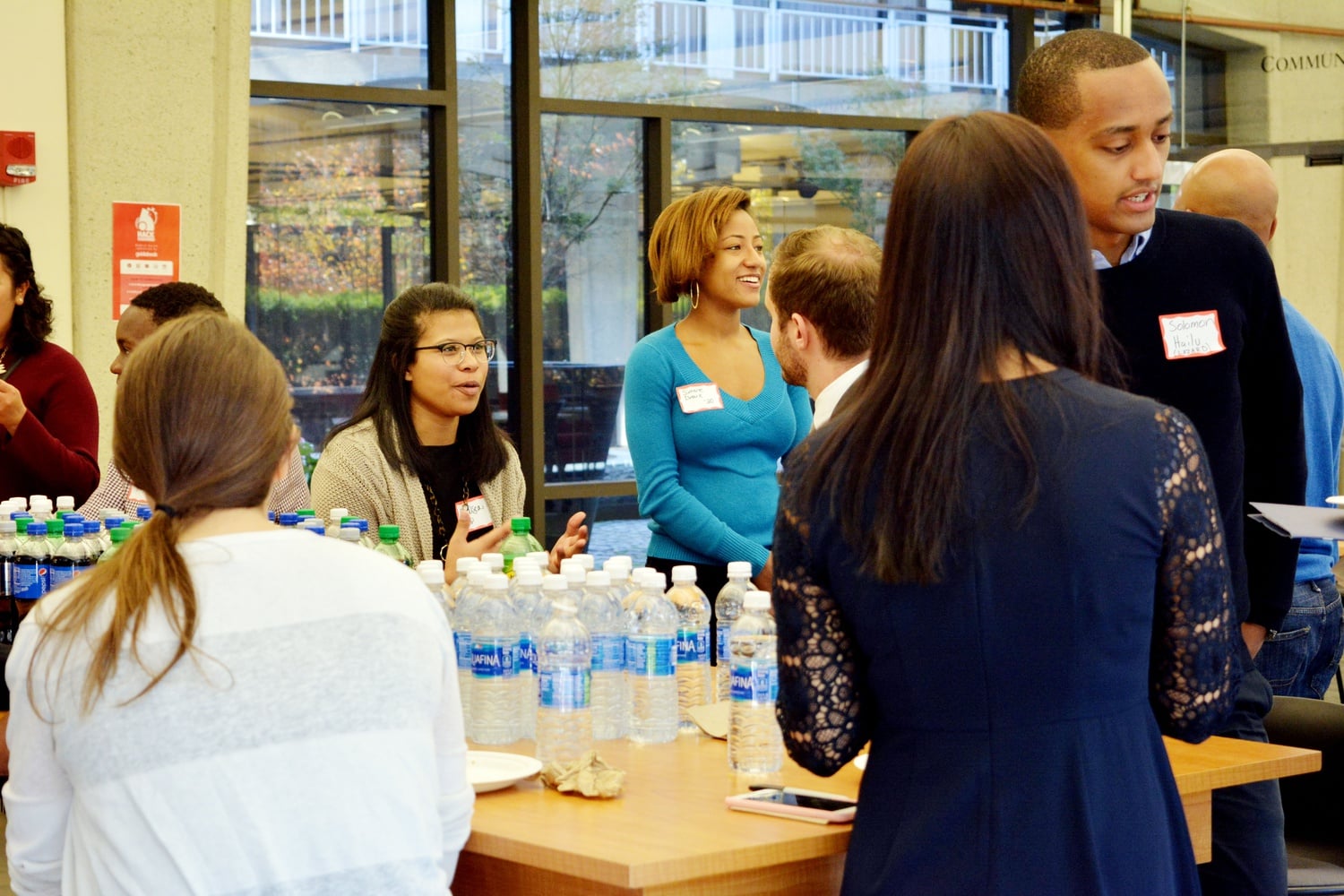 The Black Students Association hosts an informal minority recruitment event at the SOCH. Organizations invited ranged from local Cambridge businesses to bigger companies like L'Oreal.