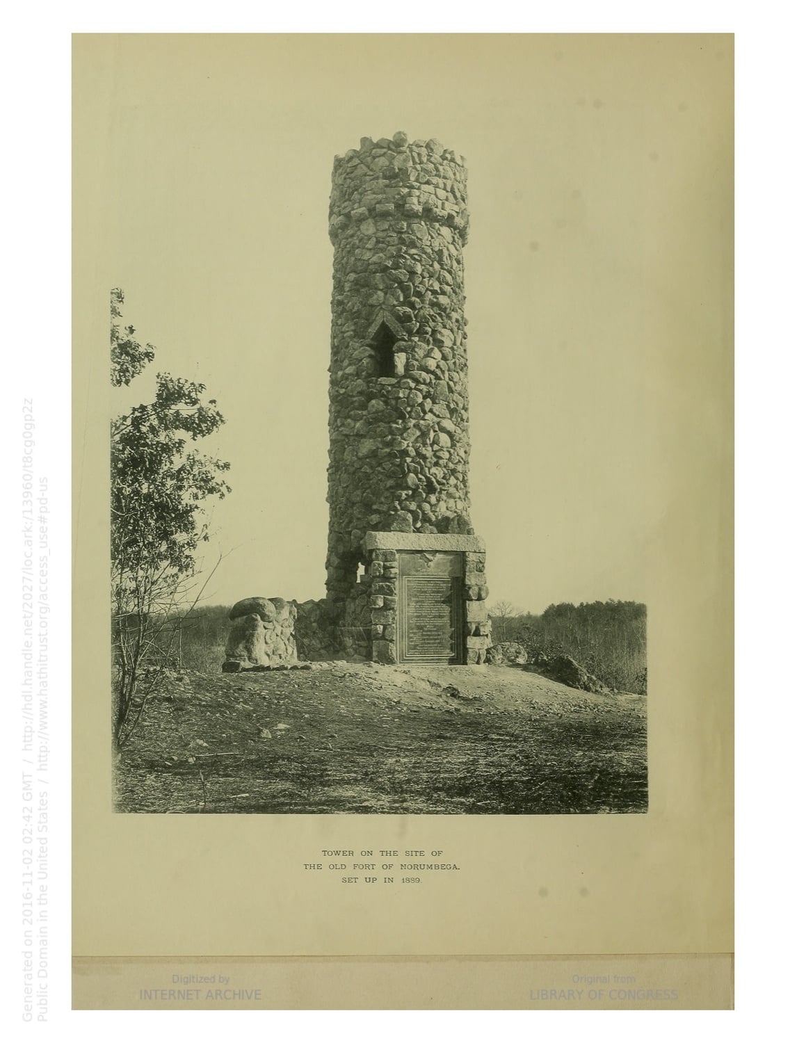 Horsford’s Norumbega Tower, located in Weston and theoretically built on the site of an ancient Norwegian fort, in 1891.