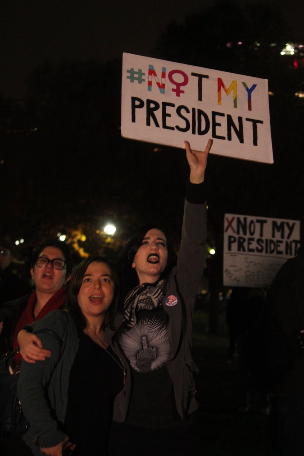 Thousands gathered in Boston Common last November to protest Trump's election.
