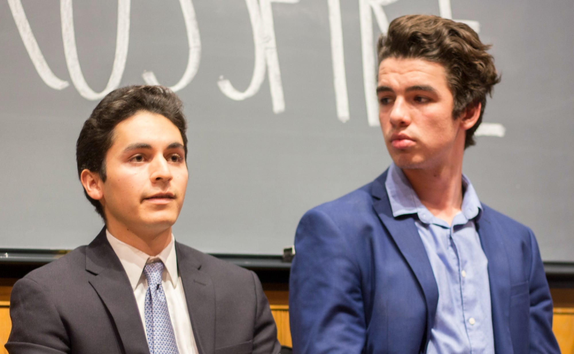 Eduardo A. Gonzalez ’18 and Alex Popovski ’19