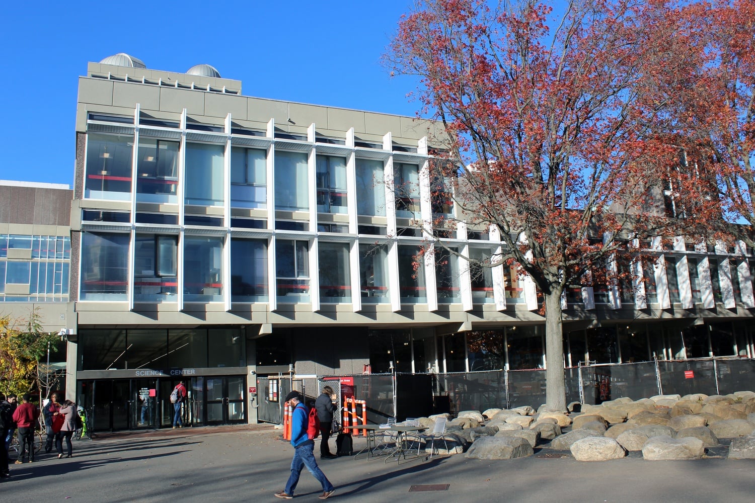Harvard's Science Center, home to many classes in the Math Department.