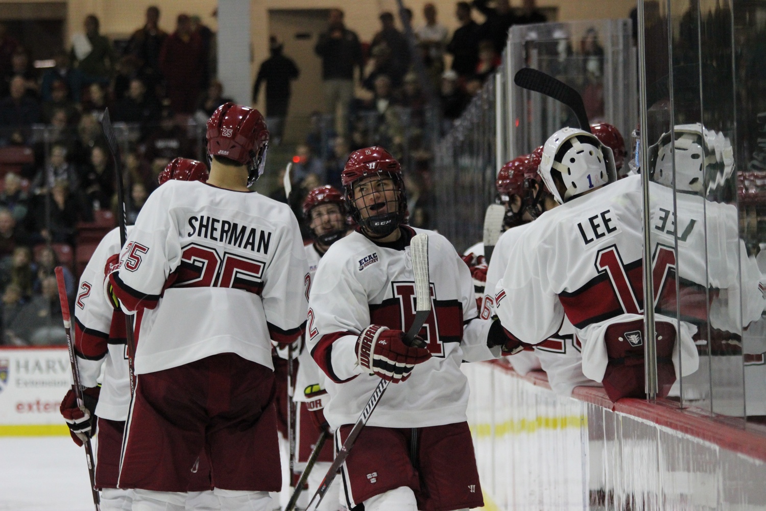 Senior Tyler Moy is tied for the Crimson lead with 21 goals on the season. He also has 23 assists.