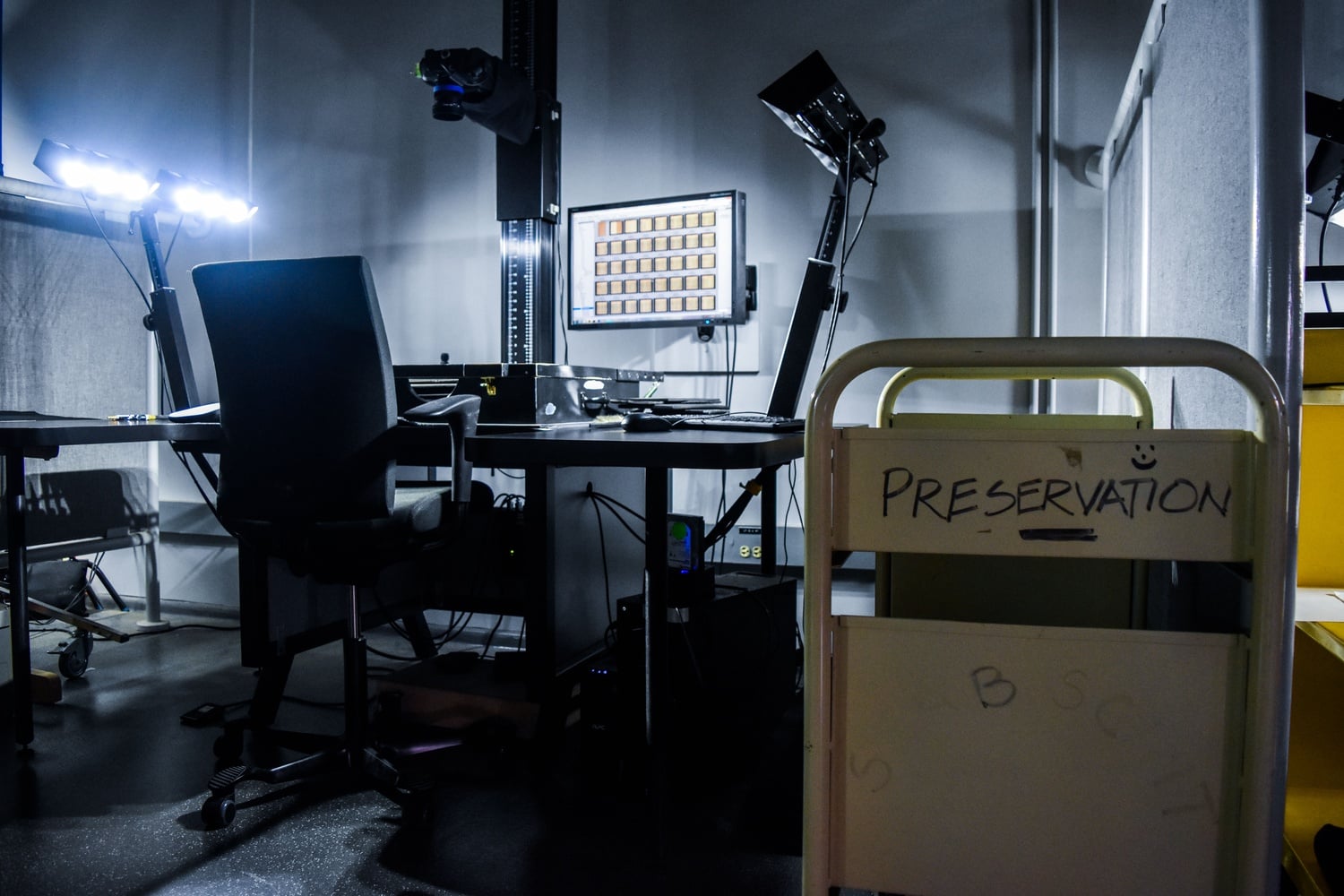 Librarians may scan over 7,000 pages each day to digitize the physical resources in Harvard's archives.