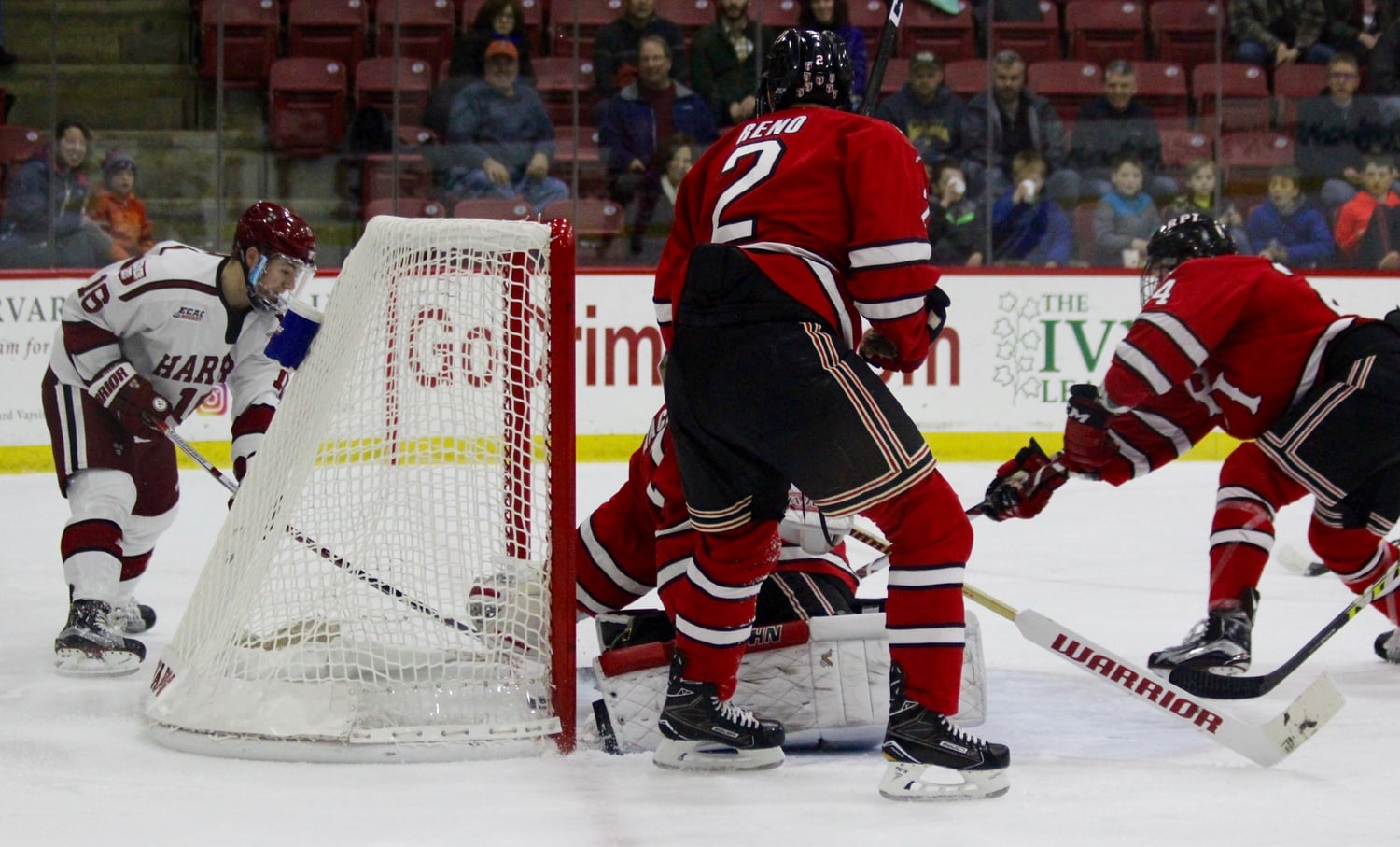This successful wrap-around from sophomore Ryan Donato put the Crimson up 4-1 in the second period.