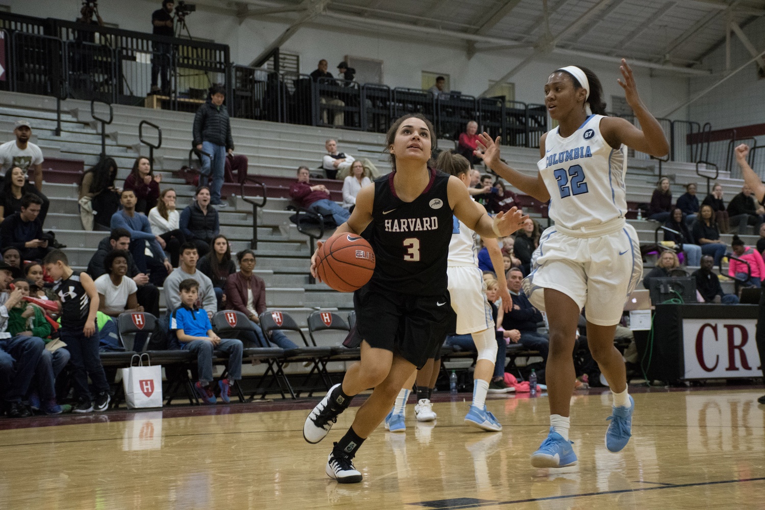 Freshman point guard Katie Benzan, pictured in action against Columbia, scored 14 points in the first half, but after the Tigers switched gears and focused on denying her scoring opportunities, she landed just three points in the second half.
