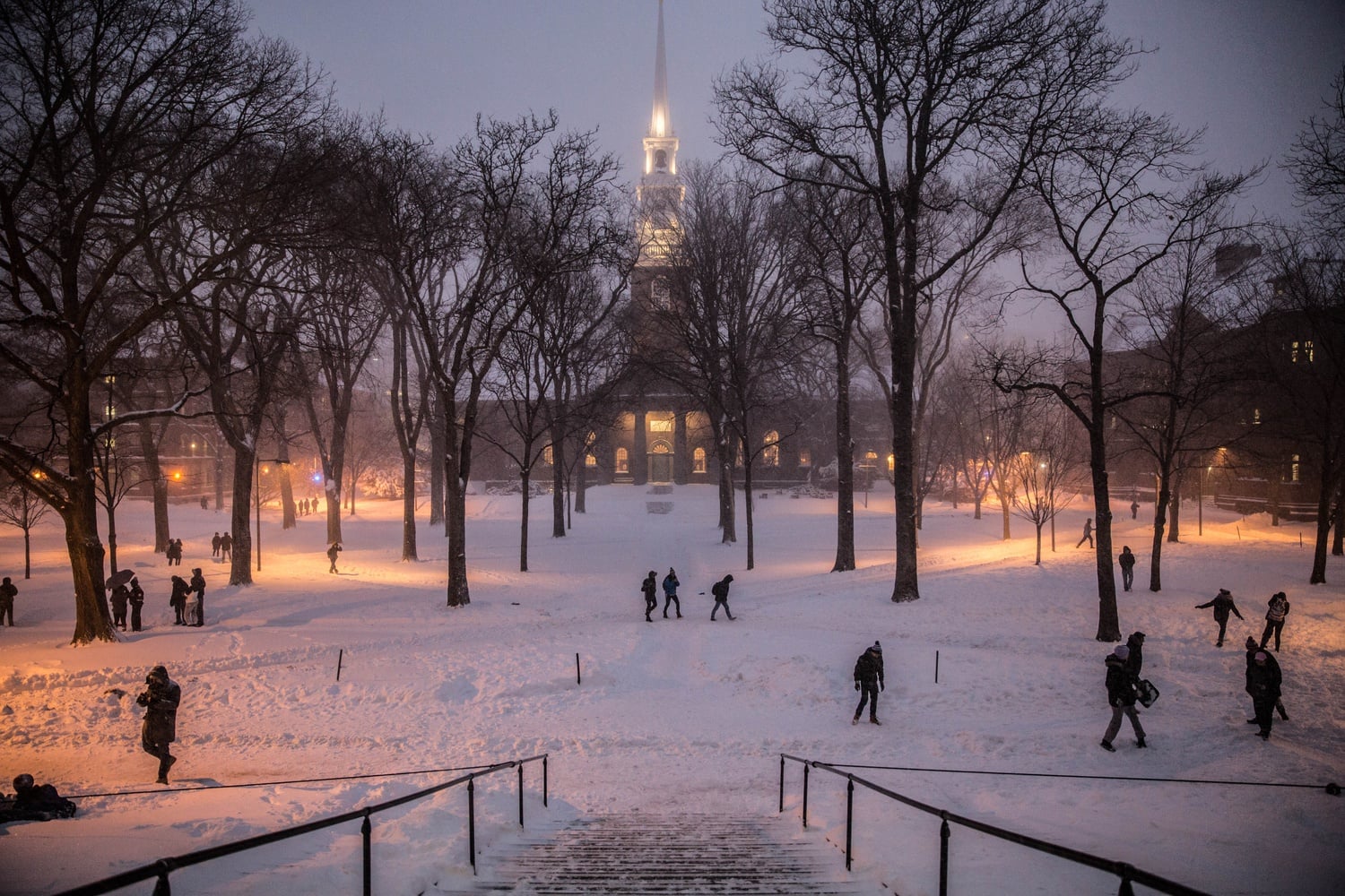 The Boston area received over 14 inches of snow on Thursday.