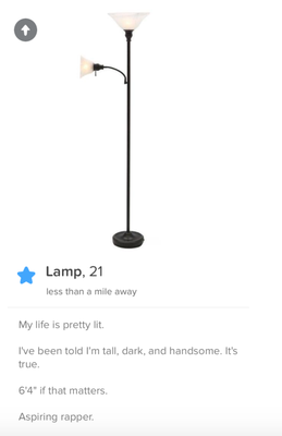 Cover image for tinder lamp
