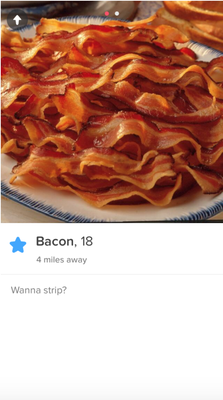 Cover image for tinder bacon