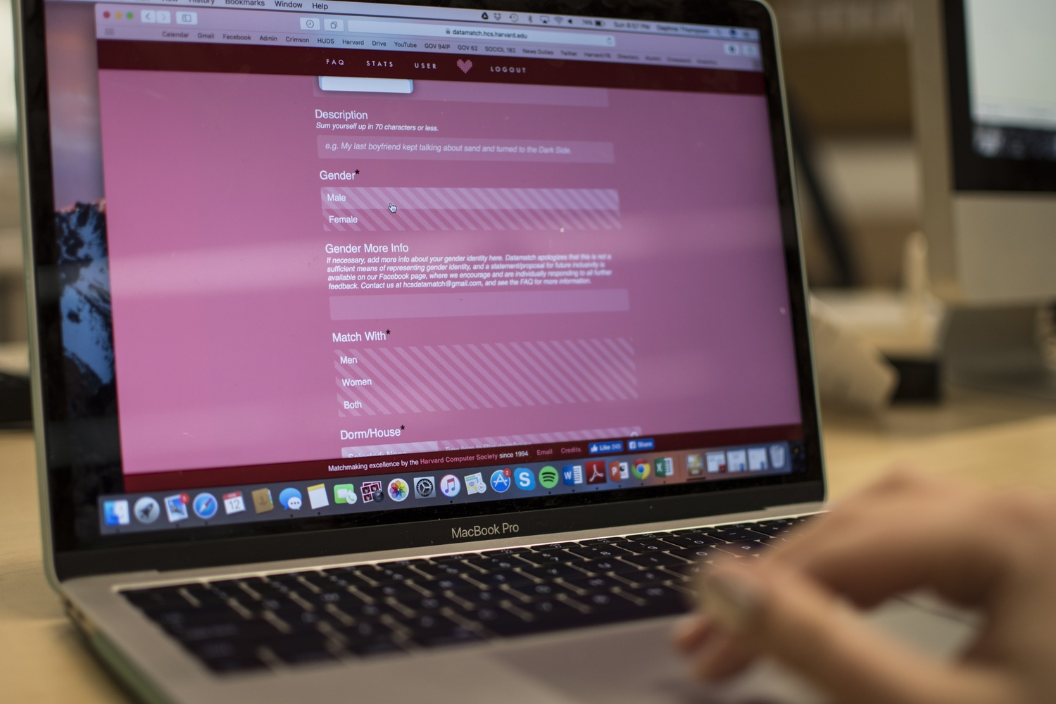 The Harvard Computer Society’s Datamatch is a program that annually matches students based on responses to an online survey.