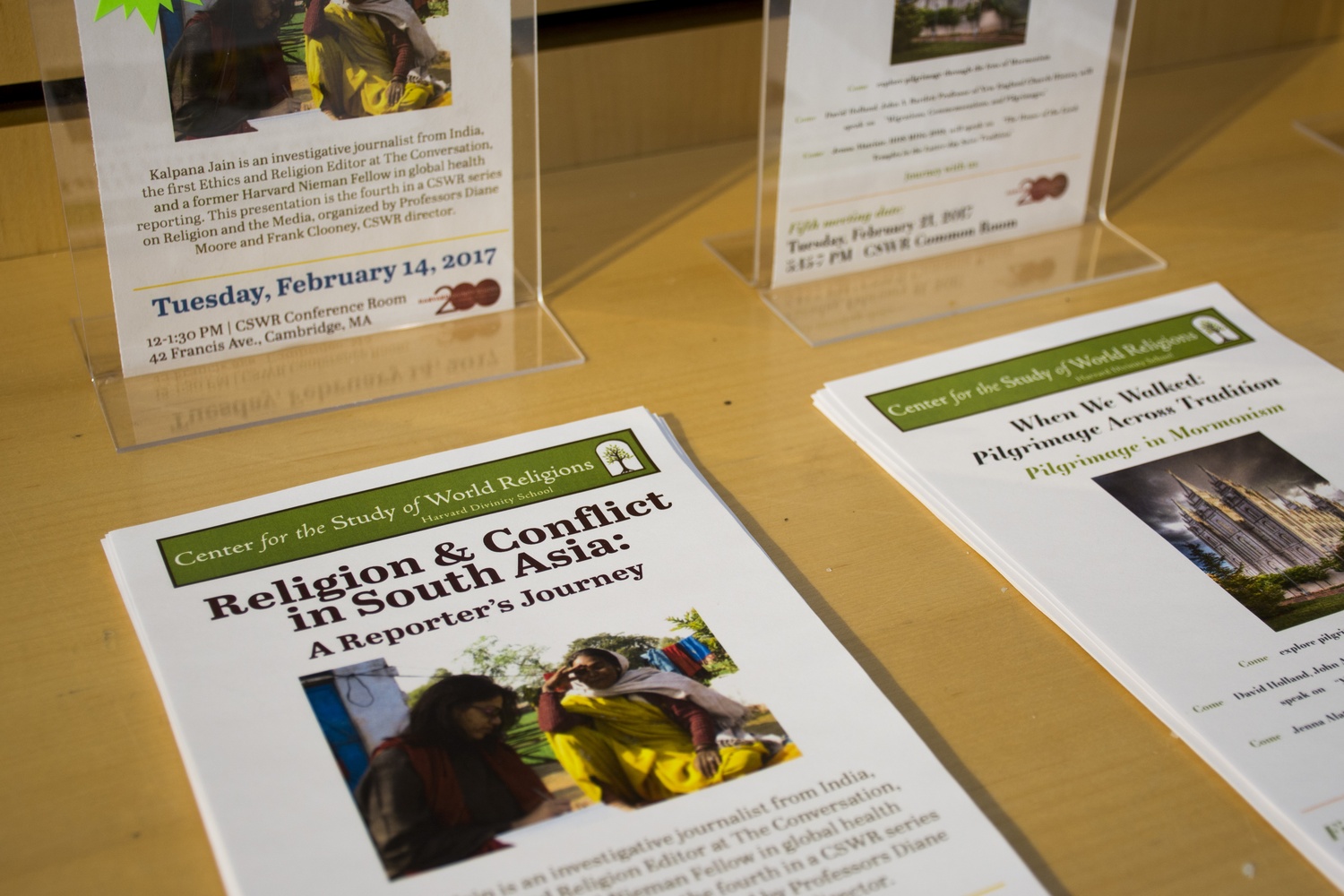 The Center for the Study of World Religions hosts regular events focused on issues pertaining to religious traditions from all over the globe. 
