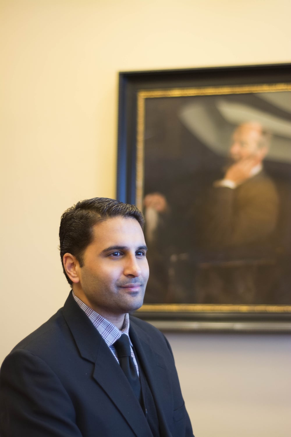 Omar S. Haque, who has degrees from both the Divinity School and Harvard Medical School, frequently uses his Divinity School education in his work as a psychiatrist. 