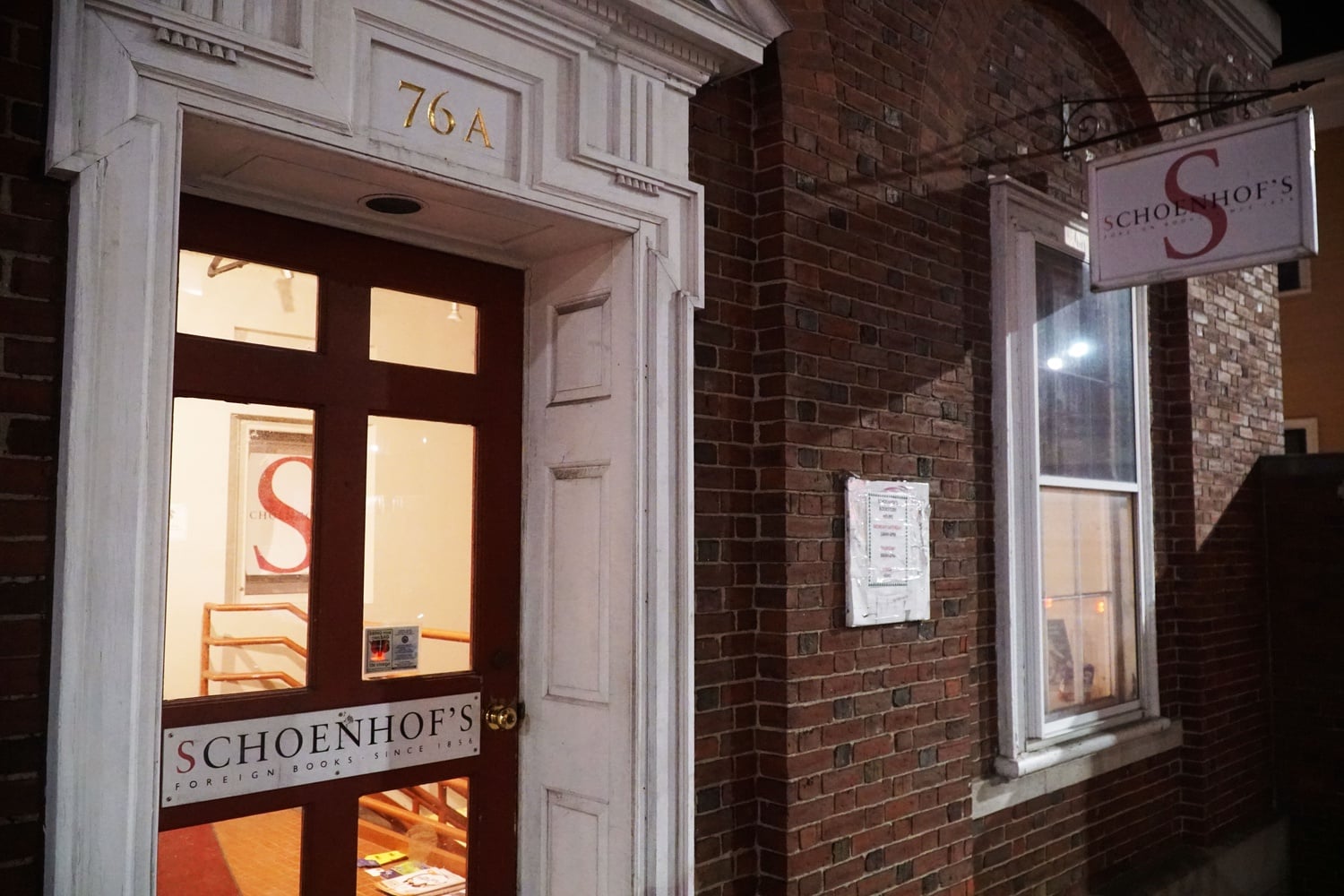 Schoenhof’s Foreign Bookstore, located at 76 Mt. Auburn St., will close in late March.