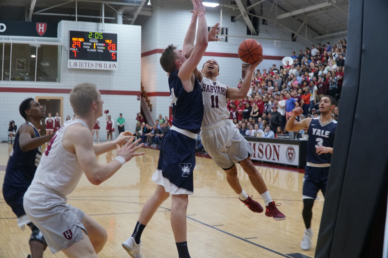 Byce Aiken, pictured above, dropped 22 points against Yale on Friday en route to a season sweep of the Bulldogs.