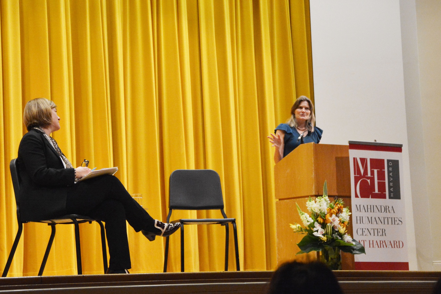 Pulitzer Prize winning author Jennifer Egan speaks about her writings with Claire Messud, a novelist and senior lecturer of English at Harvard. 