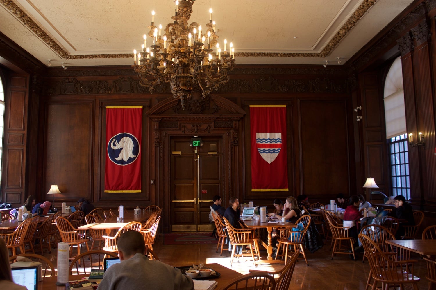 The dining hall in Eliot.