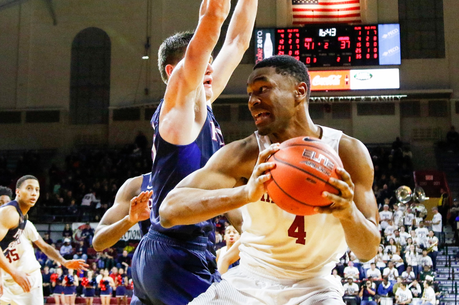 Senior Zena Endosomwan is one of three Crimson players to have seen game action in the 2015 playoff at the Palestra. Harvard must oust Yale in the first round of the Ivy League Tournament this year for a chance to earn the NCAA bid. 
