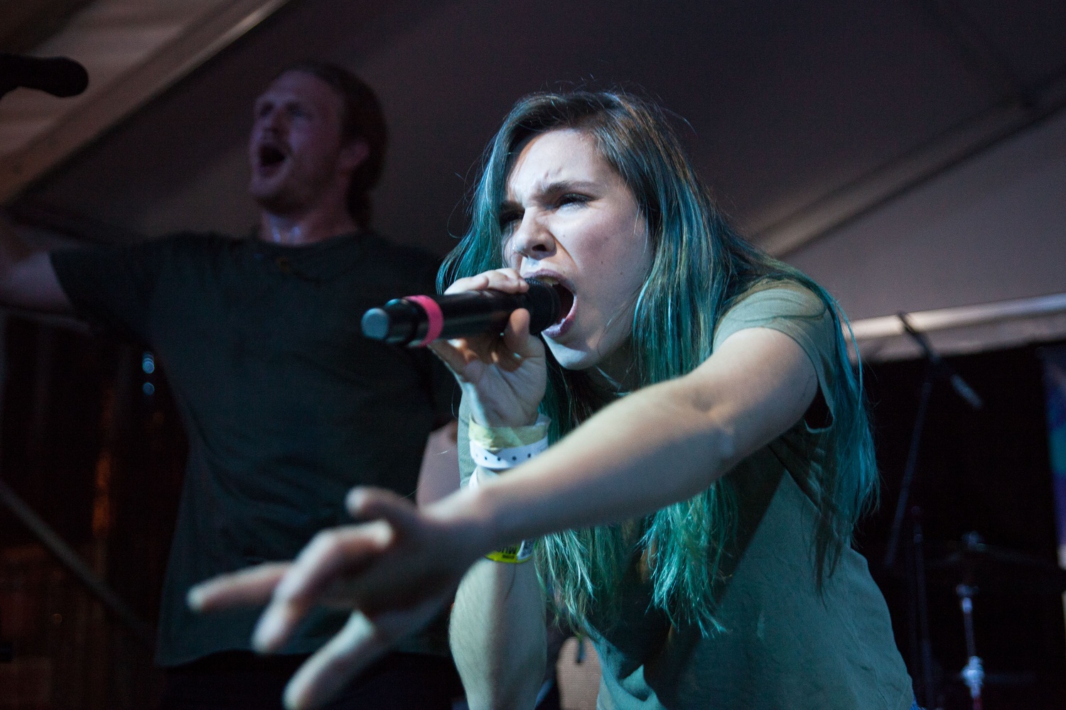 Celeste Tauchar of FRENSHIP performs at Bungalow the second Friday night of SXSW. 