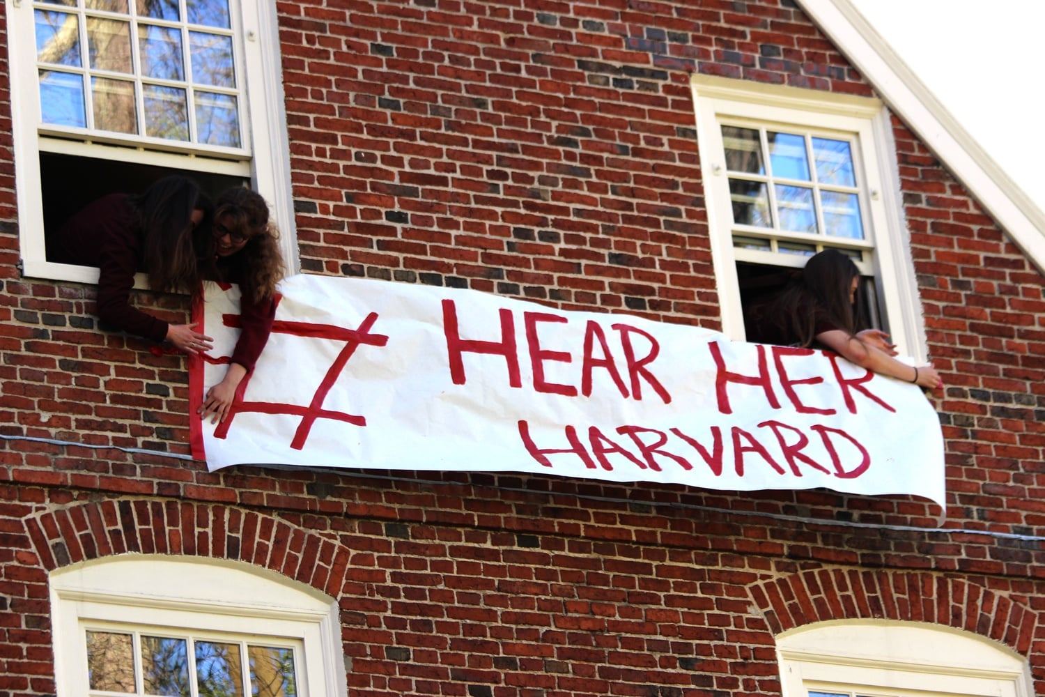 Sorority members protested the College's penalties on members of unrecognized single-gender groups last year.
