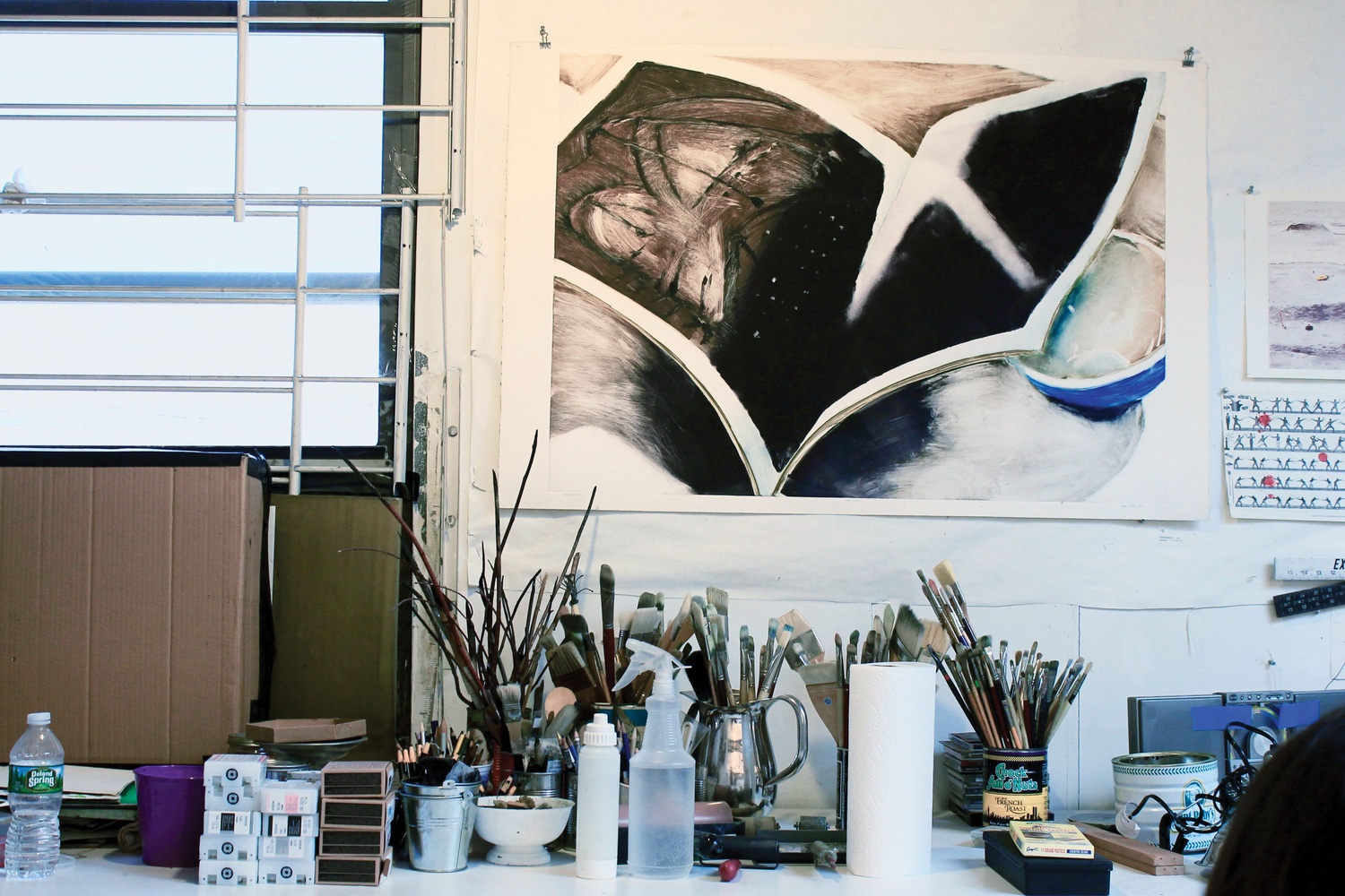 Joel A. Janowitz's studio in Boston's South End. 