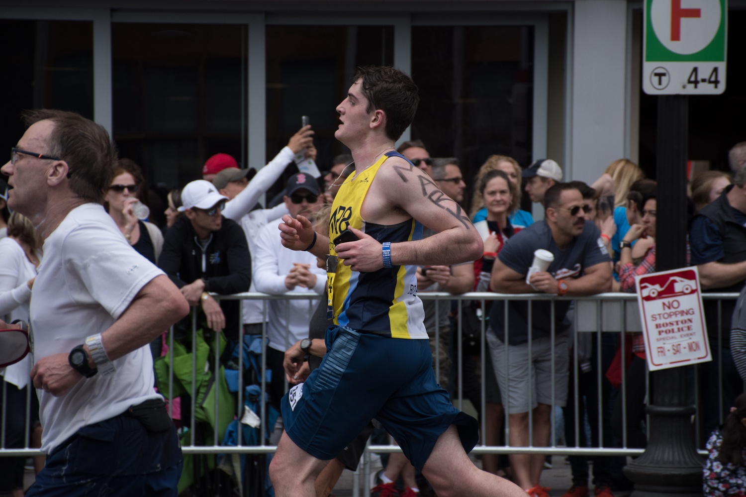 Mark E. Czeisler '19 ran to benefit the Martin Richard Foundation, in memory of the eight-year-old victim of the Boston Marathon bombing in 2013.