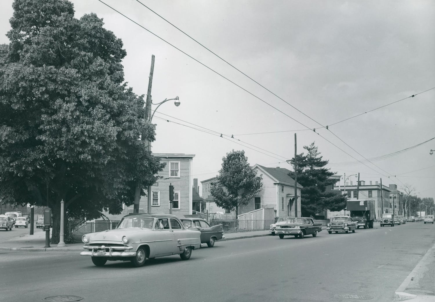 Barry's Corner, at the intersection of Western Ave and North Harvard St, circa 1960s.