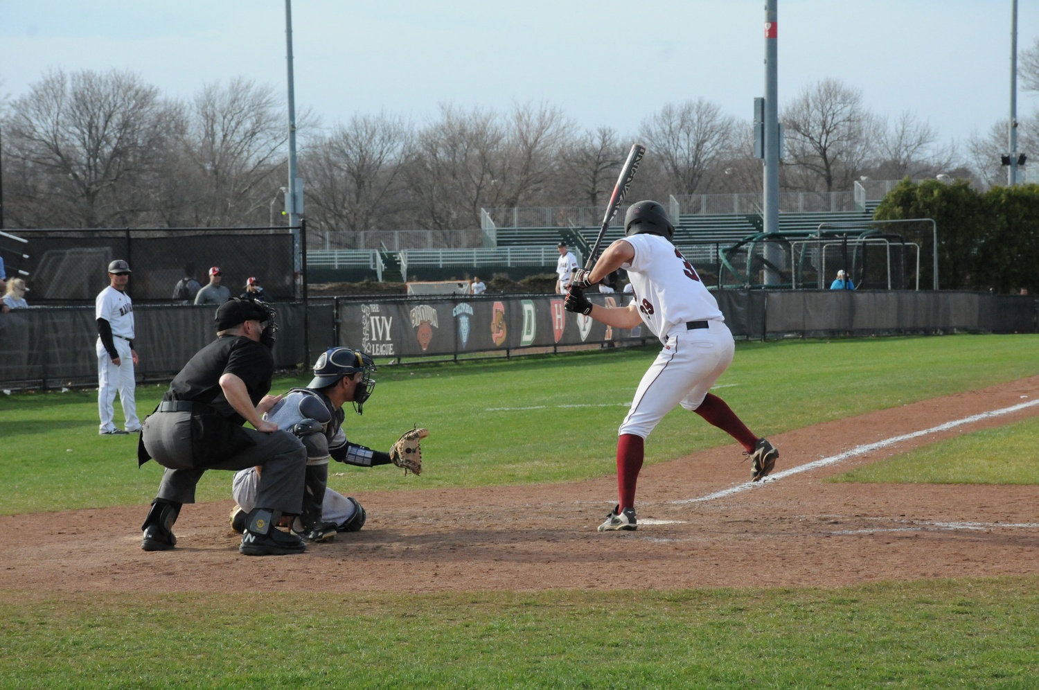 Sophomore outfielder P.J. Robinson, pictured here against Yale, had a breakout 2017 campaign. He hit four home runs in as many games against the Elis. 