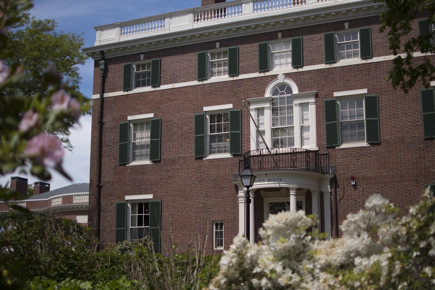 The Harvard Corporation meets in Loeb House.