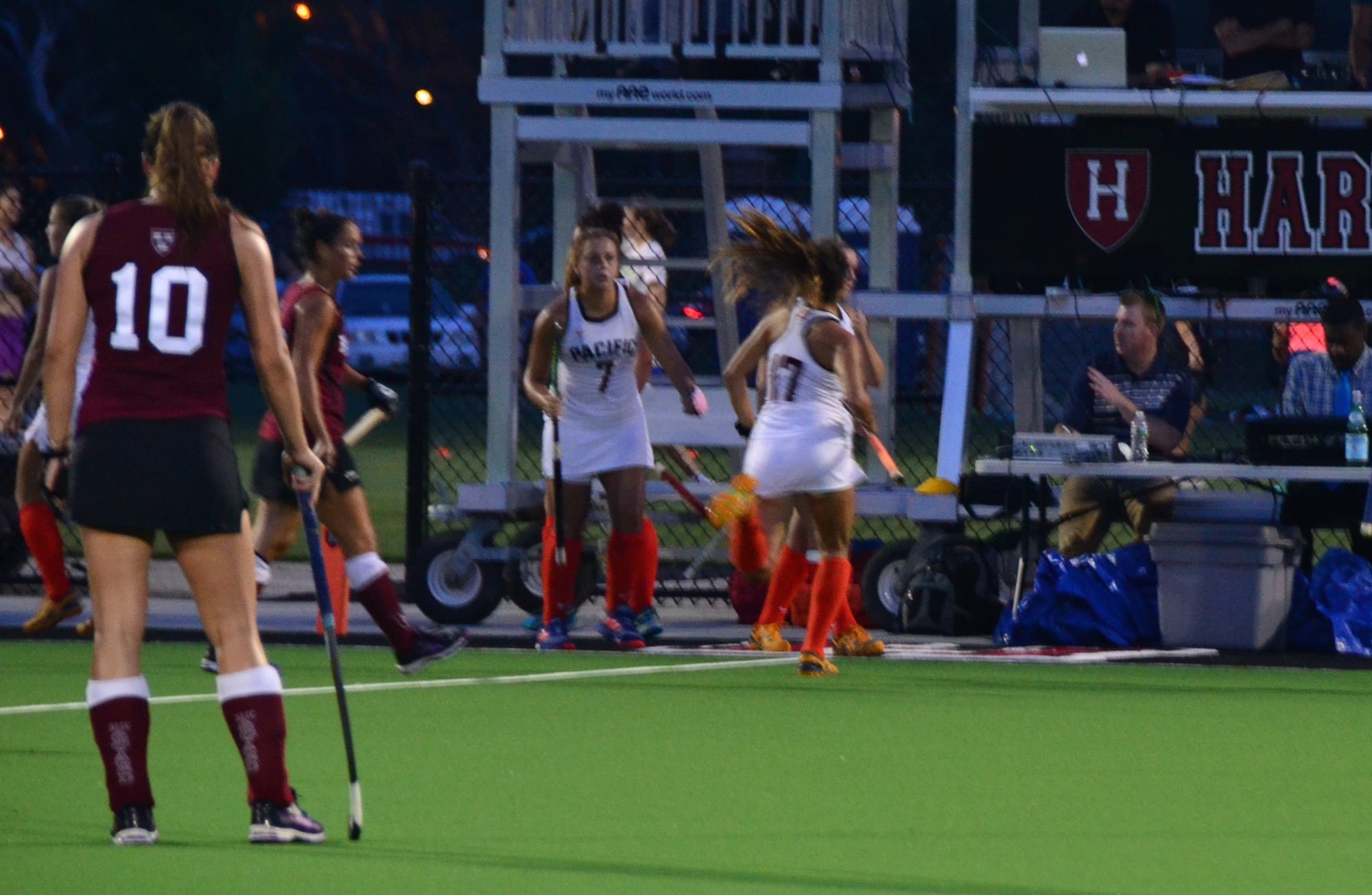 In her first year, freshman Bente van Vlijmen finished second on Harvard in goals and provided much-needed versatility.