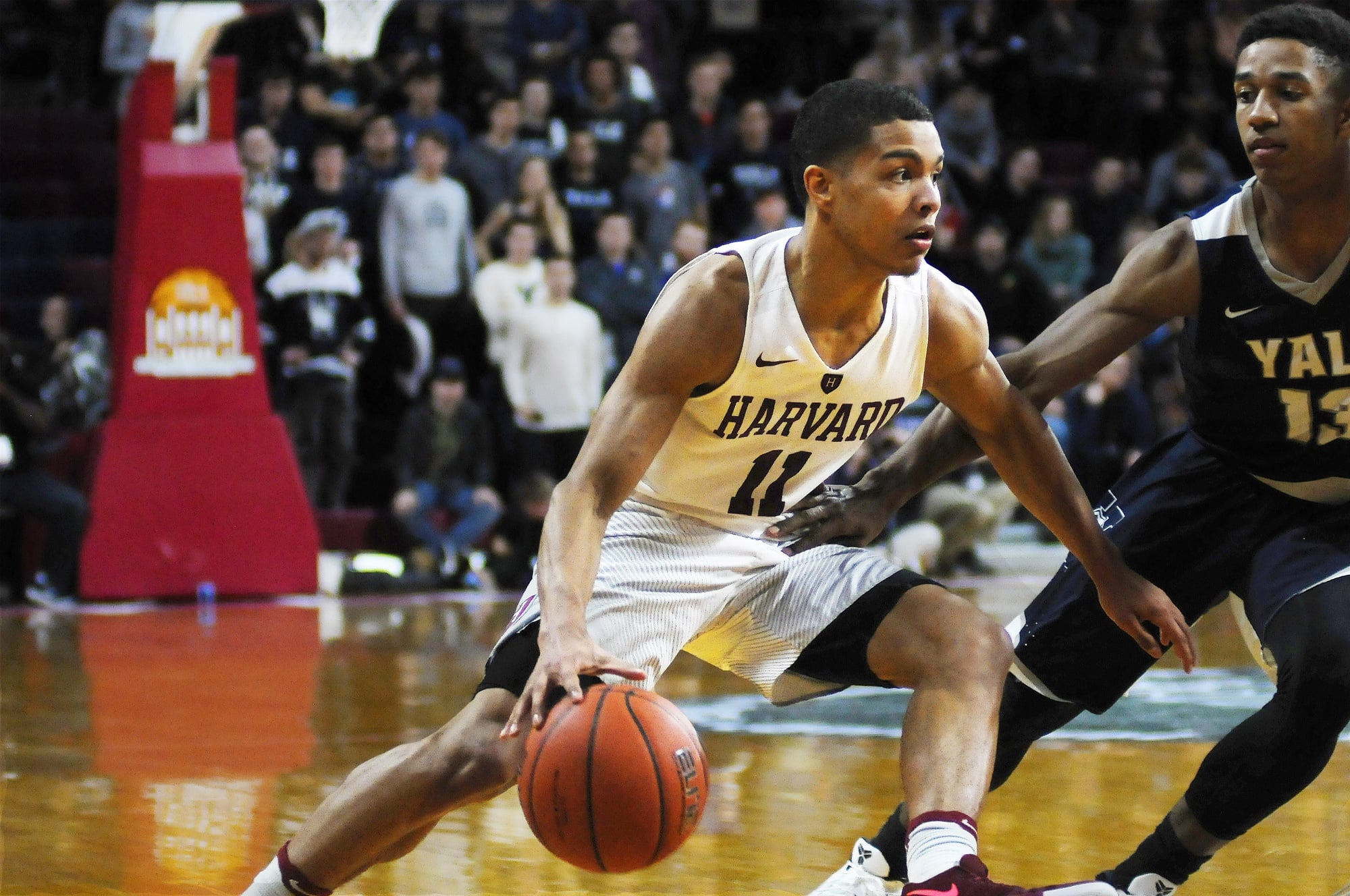 In a playoff matchup against Yale, freshman Bryce Aiken posted his most impressive stat line of the season, finishing with a career-high 28 points.