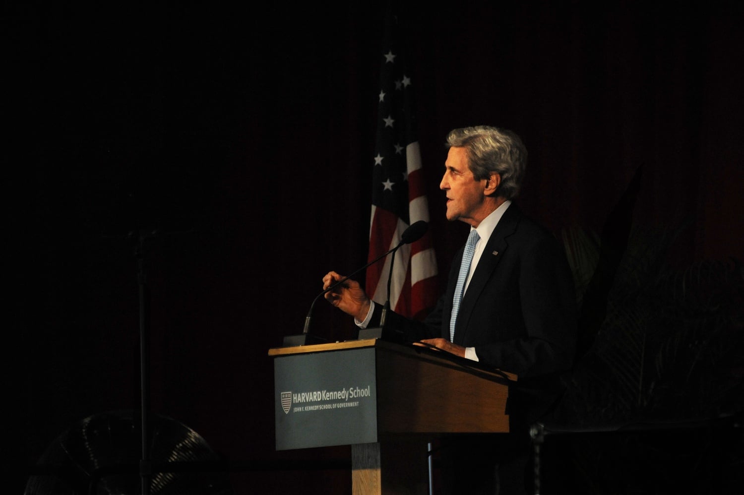 Former Secretary of State John Kerry spoke at the Kennedy School's graduation address Wednesday.