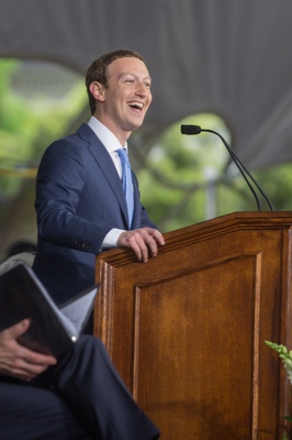 Cover image for Zuckerberg Returns to Harvard 