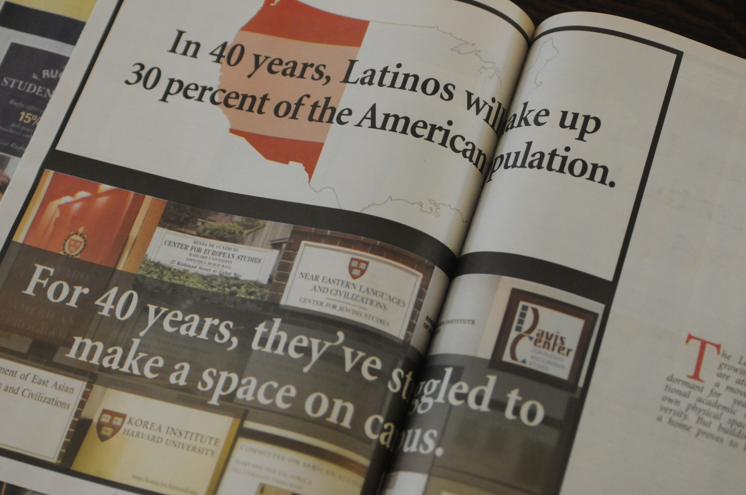 A Fifteen Minutes Magazine from 2012 featured the way Latinx students have struggled to make a space on campus. 