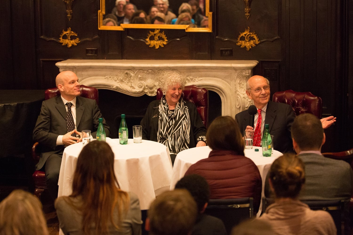Holger Spamann with Associate Justice Breyer and Noelle Herrenschmidt at the French Cultural Center - February 2017