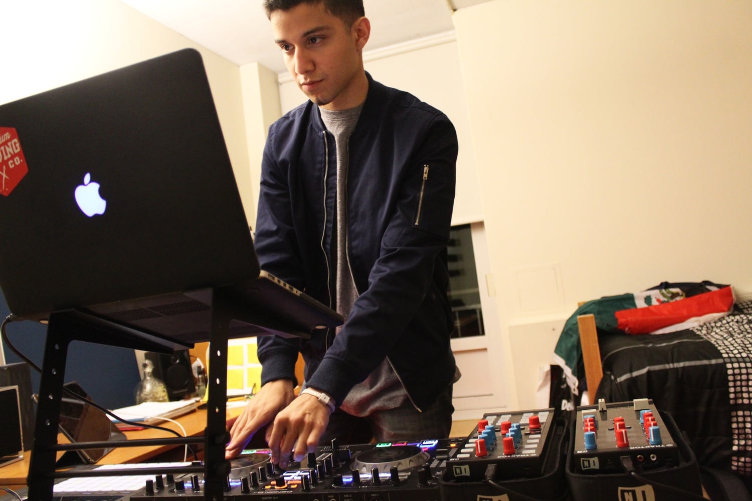 Alan Castro '20 has been DJing for 7 and a half years.