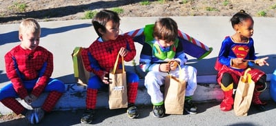 Cover image for Trick or treating children