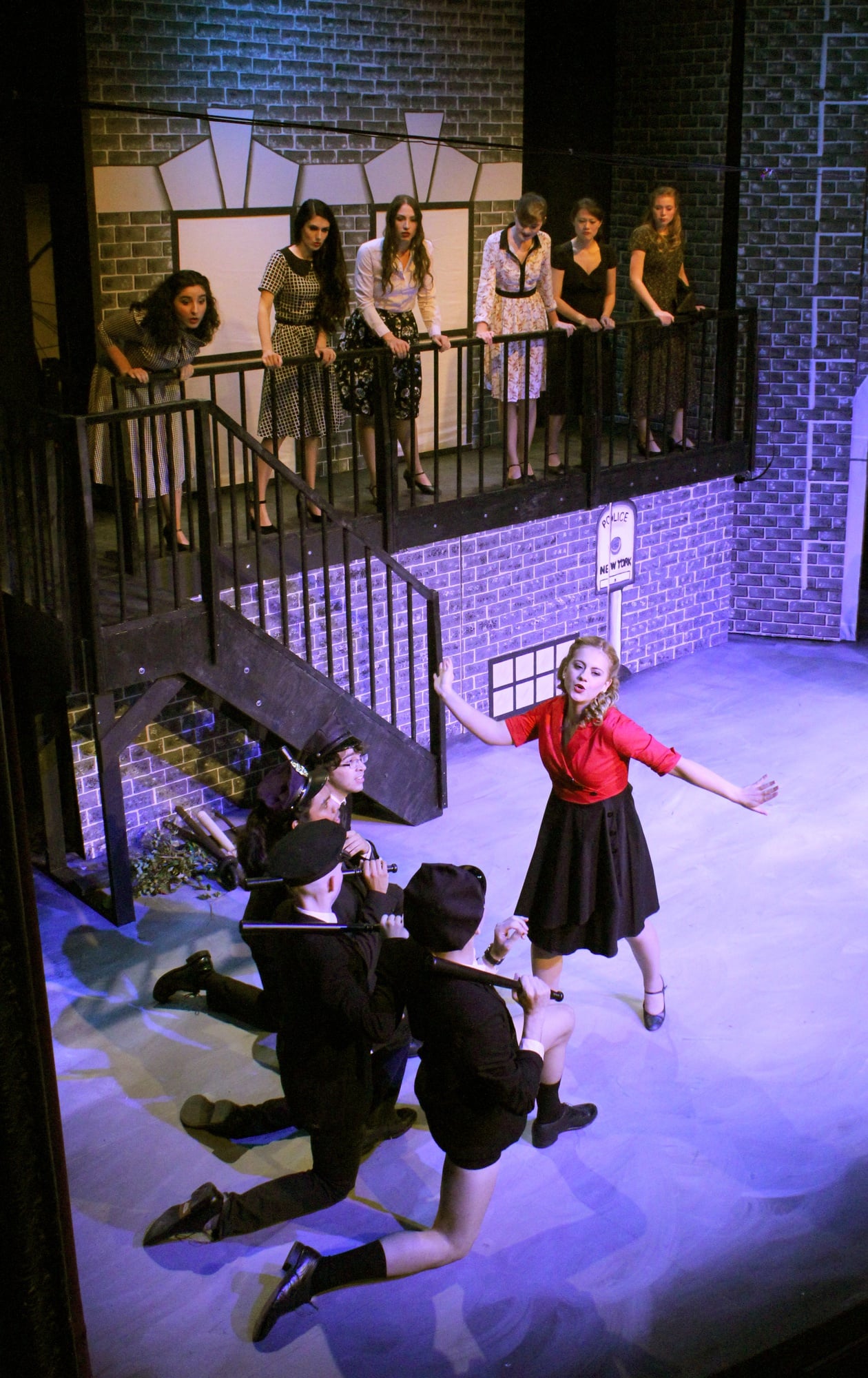 Ryan T. Kapur ’20, Samuel D. Rosner 20’, and Anna M. Schuliger ’20 portray the pirate king, his apprentice Frederic, and a piratical “maid-of-all-work,” Mabel during the Harvard-Radcliffe Gilbert and Sullivan Players’ opening performance of The Pirates of Penzance on Friday night.
