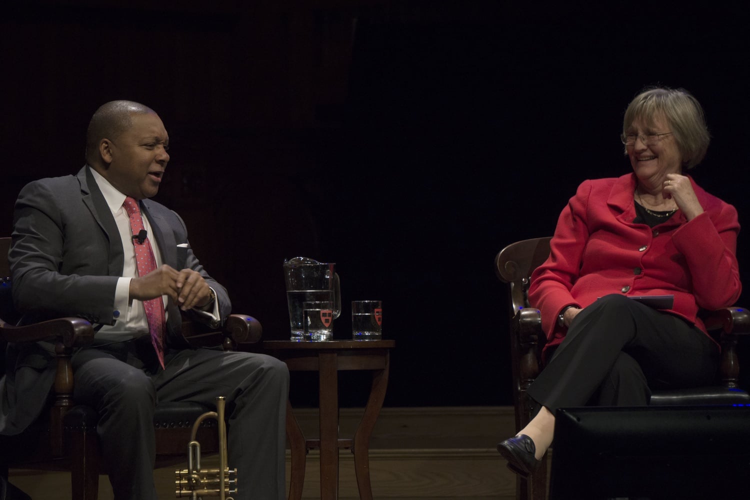 Wynton Marsalis and Drew Faust discuss the role of music in life.