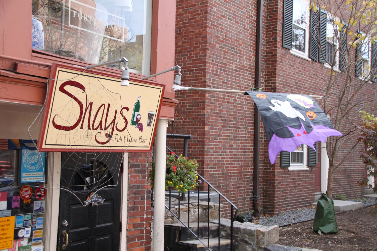 Shay's Pub and Wine Bar is a bar in Harvard Square. Some Harvard students said that when they want to really let loose on a night out, they are forced to travel to downtown Boston.