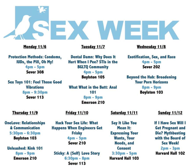 Cover image for Bigger Than Ever: Sex Week Kicks Off