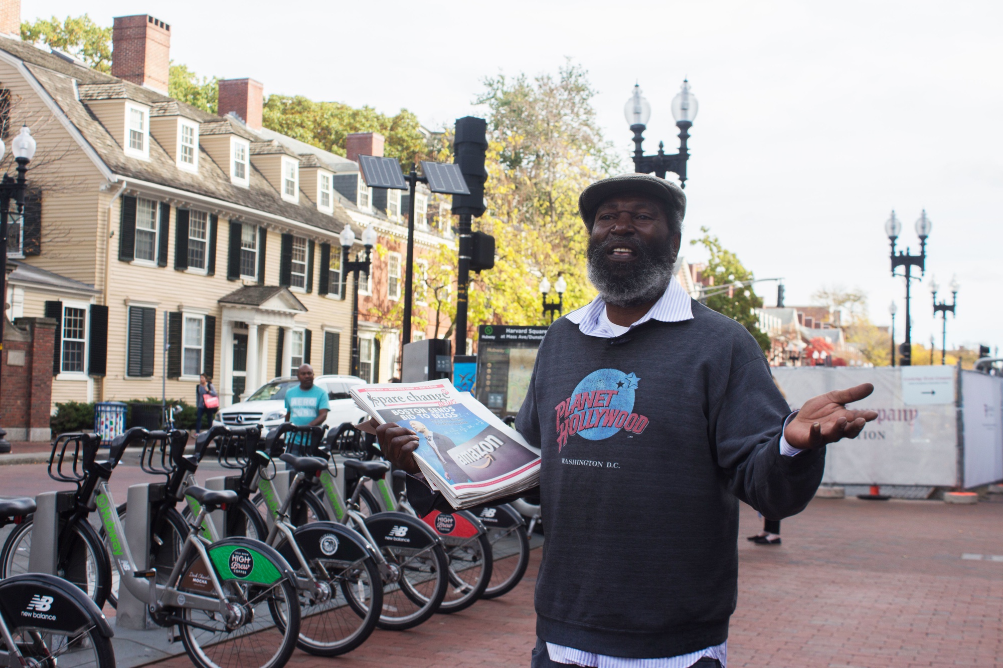 Gregory H. Daughtery has been selling Spare Change News on Harvard Square for over 25 years.
