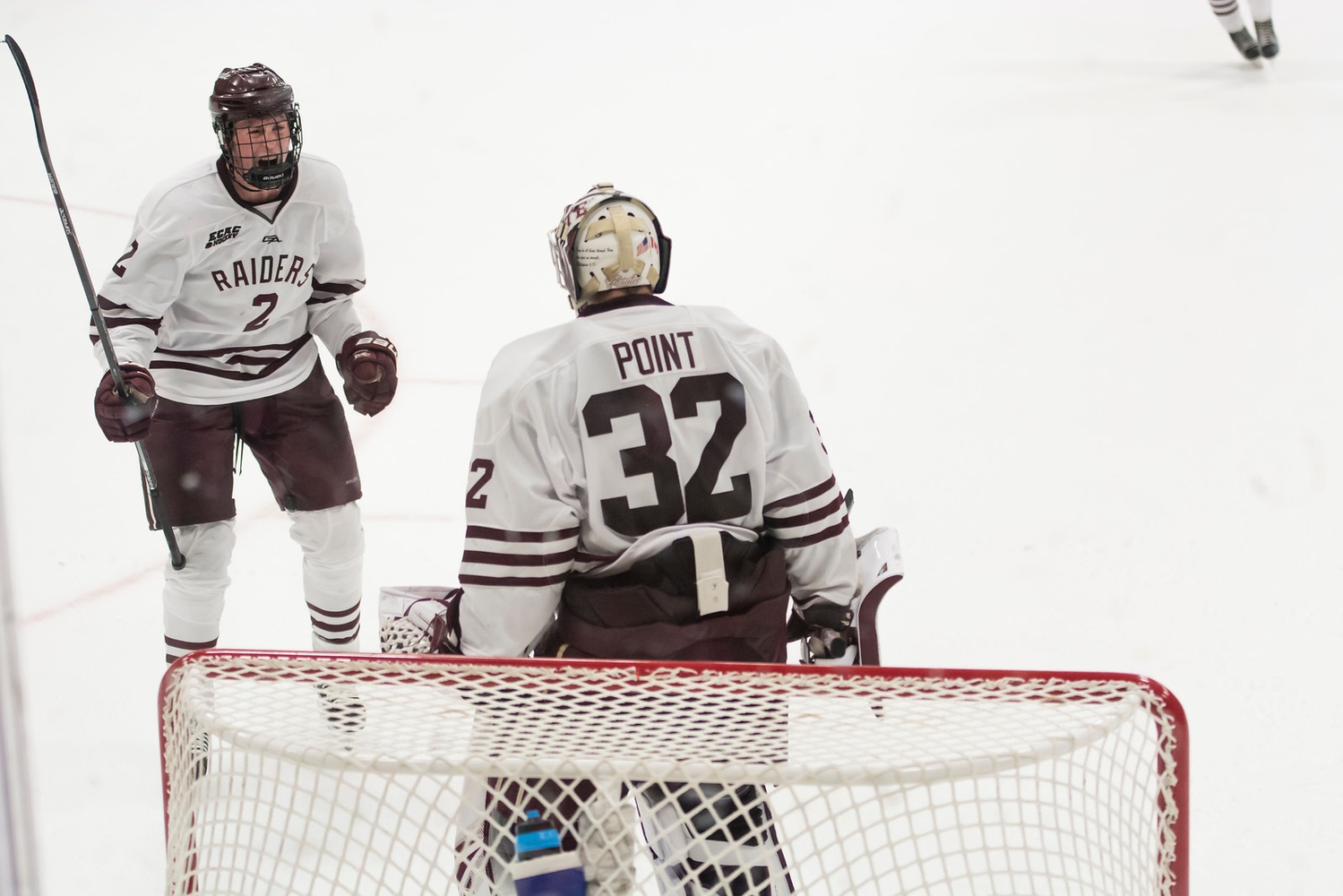 Colgate's stud netminder Colton Point demonstrated why he sits atop the NCAA in goals against average and save percentage, as he held Harvard to just one goal on 31 shots.